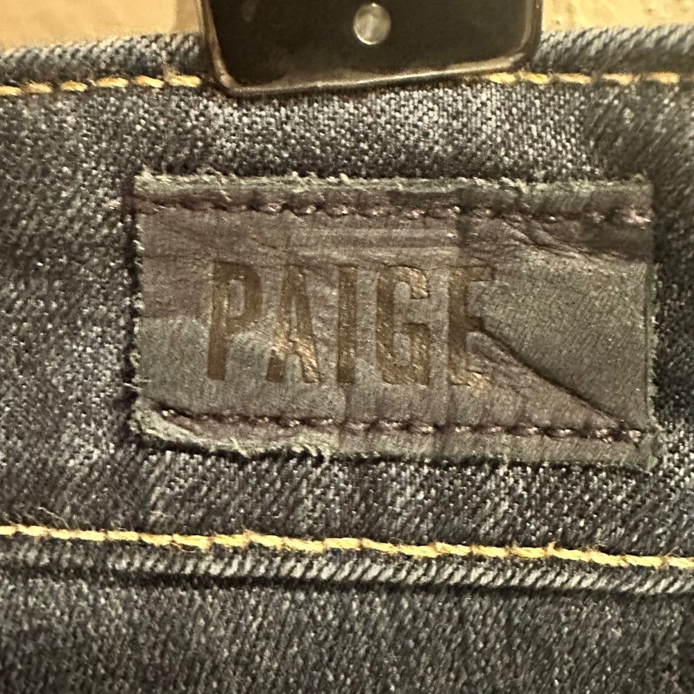 PAIGE Hoxton Ankle Jeans Womens 32 Dark Blue High Rise Skinny‎ Stretch Denim - Picture 10 of 16